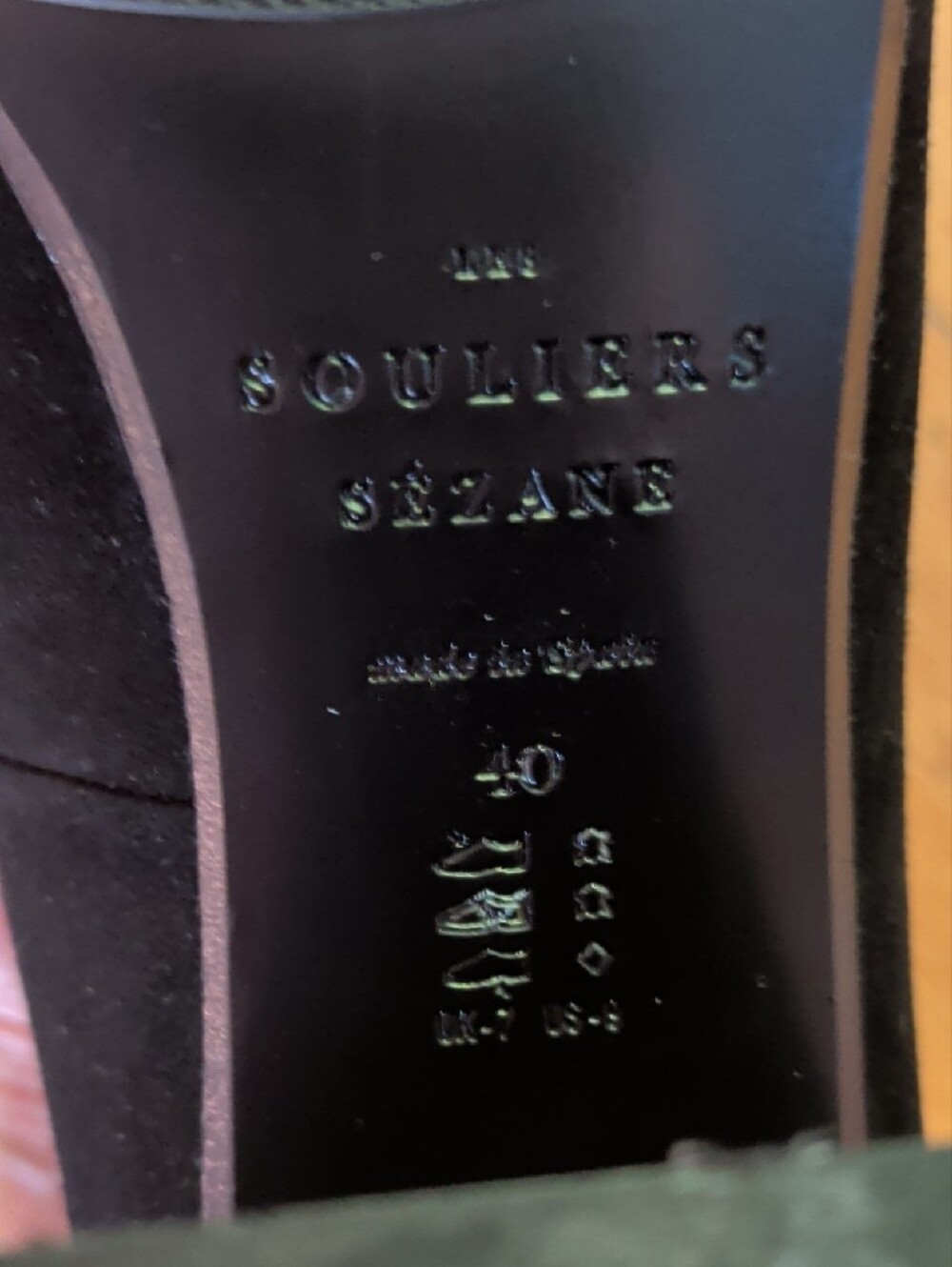 Sezane Alice Suede Block Heel Pumps - Picture 7 of 8